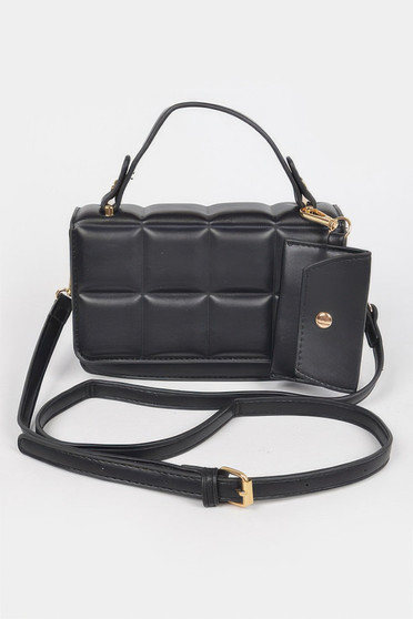 Quilted Top Handle Bag