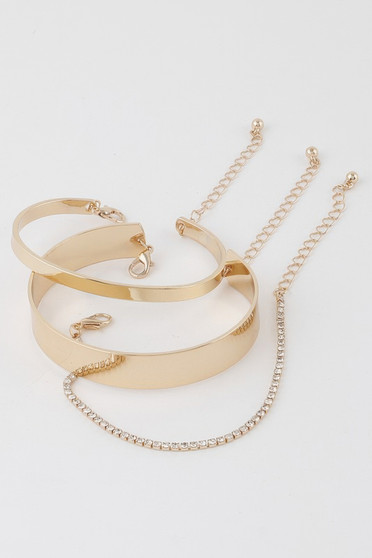 Triple Jewel Band Bracelet