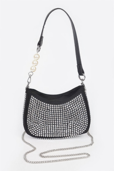 Hotfix Micro Suede Crossbody Bag 
