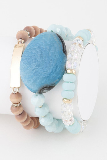 Giant Stone Bead Bracelet 