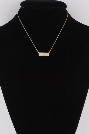 Shape Bar Pendant Necklace