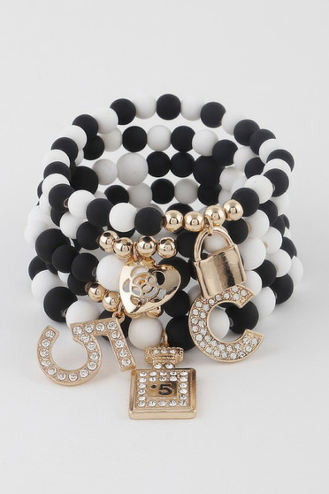 Beaded Luxury Charms Bracelet 