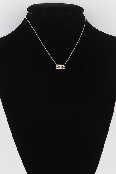 Mama Plate Necklace 