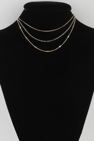 Triple Chain Necklace 