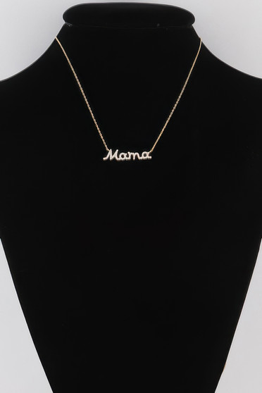 Jeweled Mama Necklace 