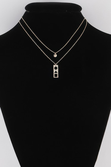 Inverted Shape Pendant Necklace 