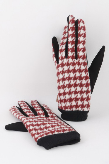 Houndstooth Gloves 
