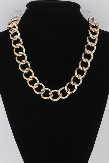 Clear Double Chain Necklace 