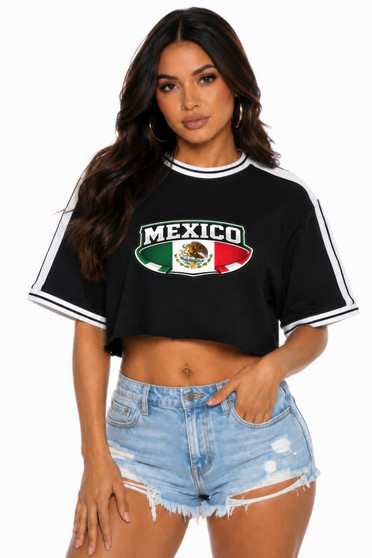 Short Sleeve Cotton Mexico Print Shirt​​