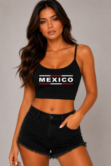 Mexico Round Neck W/Removable Bra Cup Twisted Back Detail