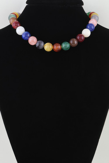 Multicolor Beaded Statement Necklace