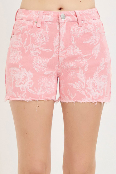 RISEN High Rise Printed Shorts