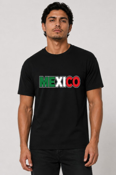 Mens Mexico Print Ring-Spun Cotton Tshirt ​