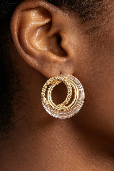 Multi Twisted Loop Stud Earrings