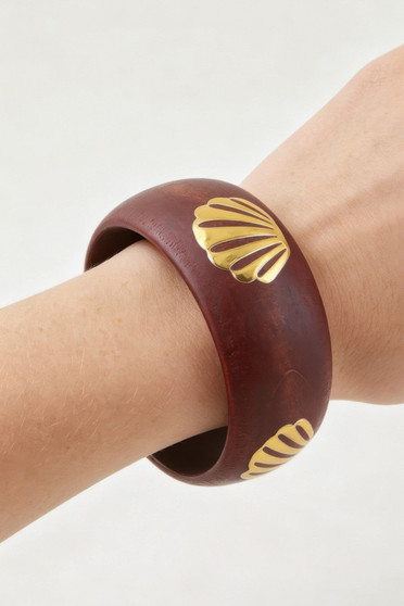 Nature Clam Grain Cuff Bracelet 