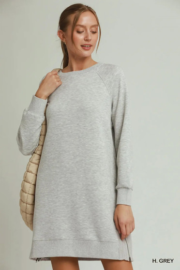 Umgee Side Crochet Zipper Detailed Dress