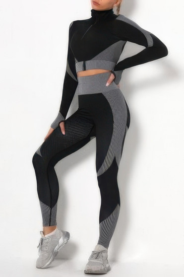 Color Block Activewear Set