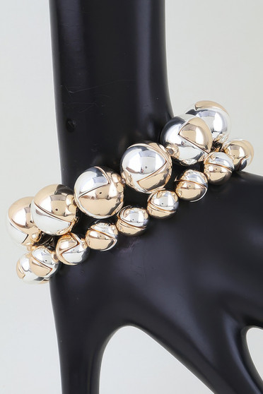 Multi Cut Beaded Bracelet
