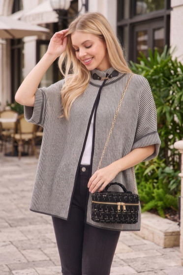 Tweed Vanity Chain Bag With Top Handle 