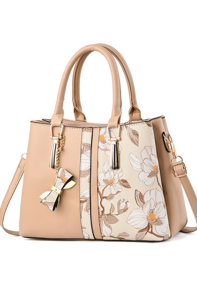 Women's Bag Style Printing Middle-aged Mom Bag Large Capacity Handbag Fashion Shoulder Bag