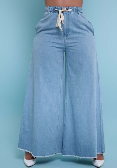 Women Casual Denim Loose Pants