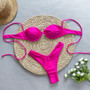 Sexy Solid Color Two Pieces Women's Bikini Swimsuit