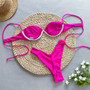 Sexy Solid Color Two Pieces Women's Bikini Swimsuit