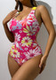 Women Sexy Printed Bikini One Piece Swimsuit