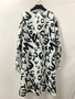 Plus Size Women's Spring Autumn Chic Loose Printed Long Sleeve Jacket