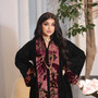 Muslim Arabian Dubai Velvet Jacquard Chic Evening Dress Retro Fashion Jalabia Women's Clothing