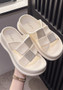 Women Diamond Parallel Bar Slippers Roman Sandals