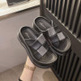 Women Diamond Parallel Bar Slippers Roman Sandals