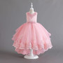 Girls wedding dress princess dress with tail