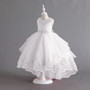 Girls wedding dress princess dress with tail