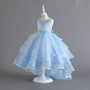 Girls wedding dress princess dress with tail