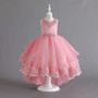 Girls wedding dress princess dress with tail