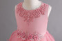 Girls wedding dress princess dress with tail