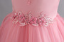 Girls wedding dress princess dress with tail