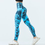 Women Seamless Tie Dye High Waist Yoga Pants