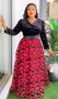 Africa Plus Size Women Printed Long Sleeve Elegant Dress