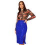 Women Slit Bodycon Sequined Skirt