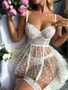 Women clothing temptation and lace passion white Sexy lingerie