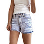 Spring Summer High Waist Ripped Tassel Women's Fashion Irregular Denim Shorts
