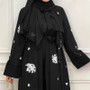 Muslim Dress Chiffon Embroidered Robe Fashionable Elegant