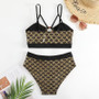 Sexy Printed High Waist Two Pieces Bikini Women's Swimsuit