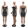 Fashionable Party And Nightclub Style Sexy See-Through Straps Beaded Bodycon A-Line Dress