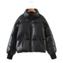 women's winter style fashion Stand Collar zipper pocket warm cotton-padded jacket