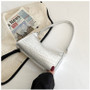 Handheld mini women's bag winter fashion shoulder bag Trendy gradient underarm baguette bag