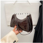 Handheld mini women's bag winter fashion shoulder bag Trendy gradient underarm baguette bag