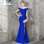 female bride Evening dress Off Shoulder Slim Fit Chic Formal Party dinner long fishtail dress